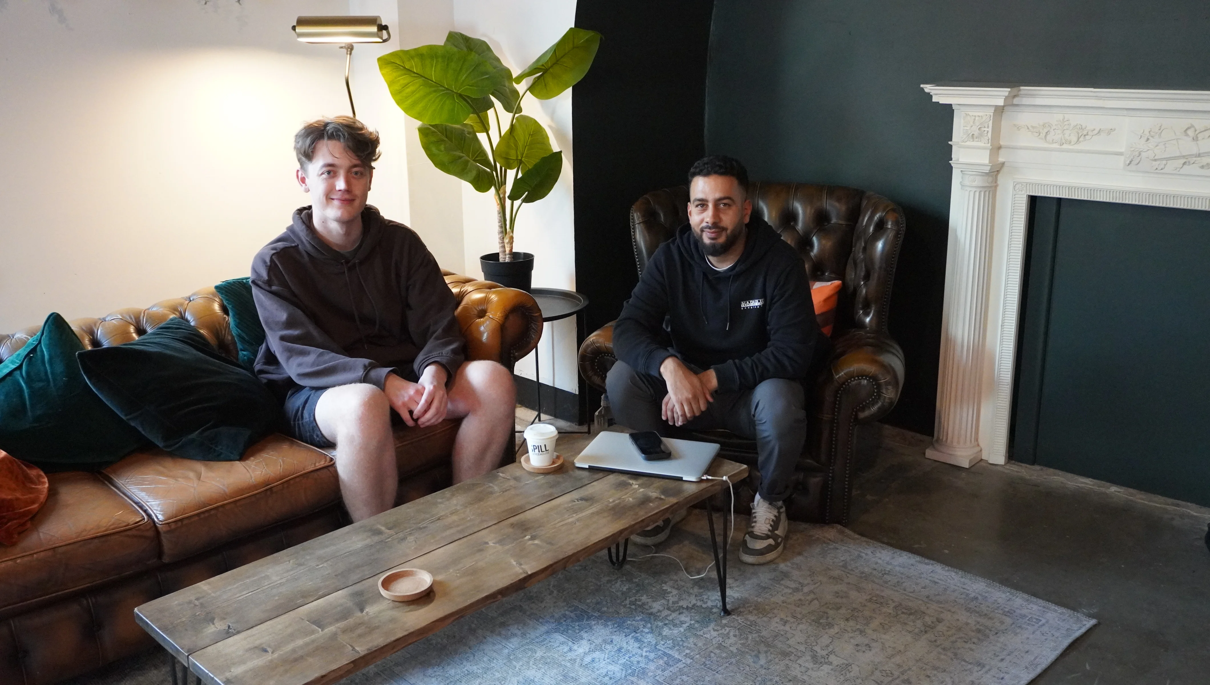 Cozy coffee shop interior